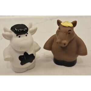 Ertl JOHN DEERE Toy Farm Animal Replacement Figures: Horse and Cow